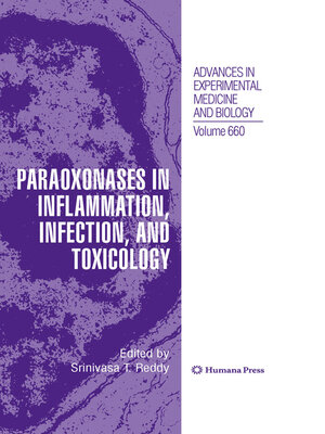 cover image of Paraoxonases in Inflammation, Infection, and Toxicology